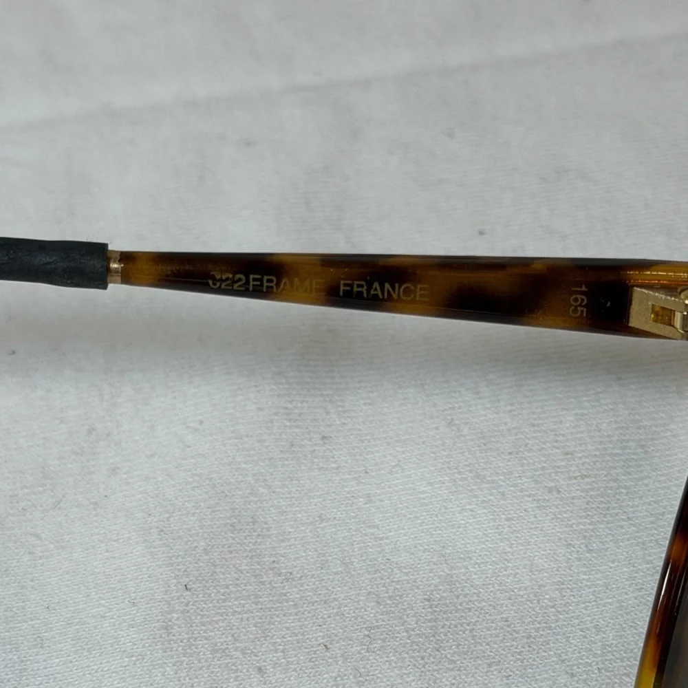INSANE Ralph Lauren Made in France Vintage Tortoise Shell Sunglasses Round Frame